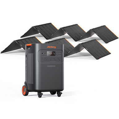Jackery E5000Plus Power Station with two 500W Solar Panels